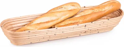Produktbild von JIPRO® Brotbackkorb aus Weide Pan I - Weidenkorb - L 33 x B 15 x H 8(cm) - 0,9kg