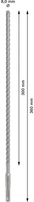 Zdjęcie produktu dla Młotowiertarka PRO SDS plus-5X, 8 x 300 x 360 mm