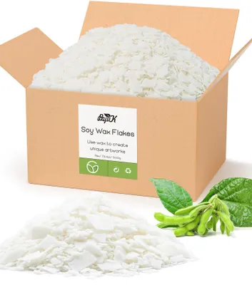 Sojawachsflocken 5 kg, natürliches Wachs für Kerzen, biologisch, rein