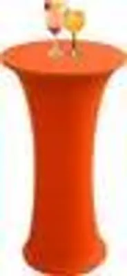 Produktbild von Stretch Stehtisch Husse für Bistrotisch Passend für Tische mit abgerundeten Böden,40?C Maschinenwäsche,Stretch-Husse Husse für Stehtische und Bistrotische(Orange,80cm)