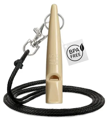 Imagen del producto de Silbato para perros ACME 210,5 con correa para llevar – Beige