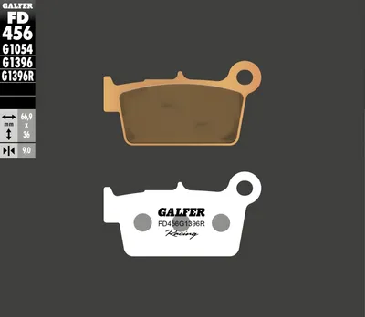 Produktbild von Bremsbeläge Galfer FD456G1396R Sinter-Metall Racing OFFROAD