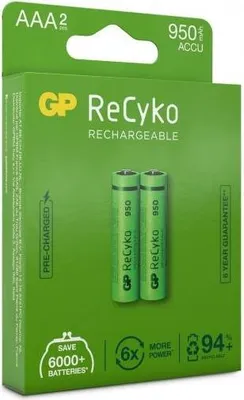 Image de GP Batteries 100AAAHCE-2WB2 Batterie rechargeable AAA Hybrides nickel-métal (NiMH)