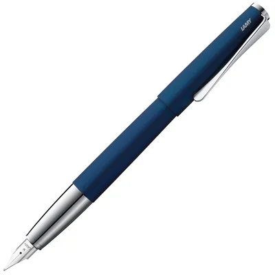 Produktbild von LAMY studio imperialblue Füller Füller Clip Stahlfeder Strichbreite EF mit Tintenpatrone T 10 blau