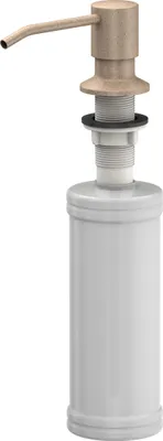 Produktbild von QUADRON Seifenspender Beige Metall 350ml Spülmittelspender, Nachfüllbarer Soap Dispenser, Spender Geeignet für Küche, Handseife, Shampoo, Duschgel