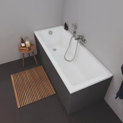 Produktbild von Duravit Badewanne, 1800x800, Einbauversion, Rückenschräge, 1 Position, variabel, Weiß, 1 Stk.
