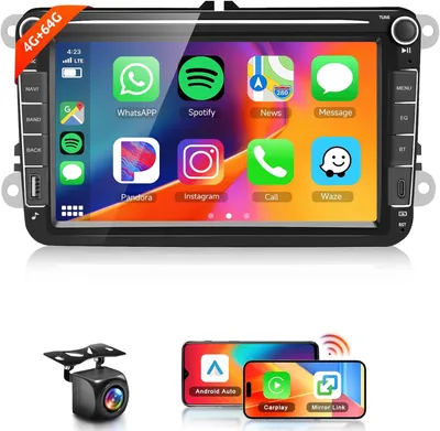 Productafbeelding van Carplay autoradio 7 inch 2 DIN, Android 13, touchscreen, GPS, WiFi, bluetooth en achteruitrijcamera