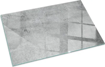 Produktbild von Textur von Rohbeton – Glasbodenplatte für – Kaminofen – Kaminplatte Glas – Schutzglas – Funkenschutzplatte –Glasbodenplatte Feuerfeste – Hitzeschutzplatte – Bodenschutz aus Glas – 100x70 cm