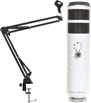Produktbild von Rode Podcaster MKII USB Mikrofon mit Gelenkarm-Stativ