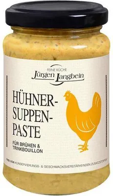Produktbild von Jürgen Langbein Hühner-Suppen-Paste 250 G Glas glutenfrei lactosefrei kräftig würziger Geschmack