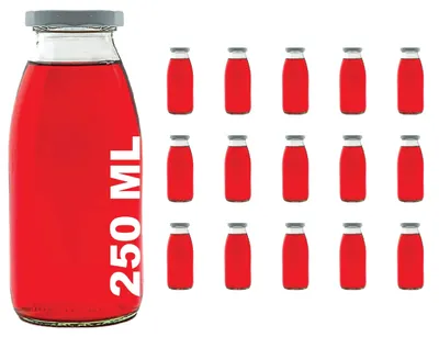 Obrázek produktu pro Solidchoice – Sada 15 skleněných lahviček o objemu 250 ml