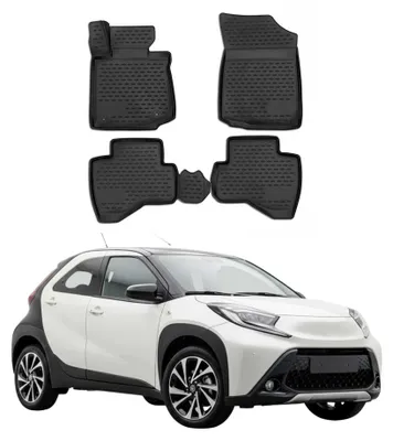 Produktbild von OMAC Gummimatten Fußmatten für Toyota Aygo X 2022-26 TPE Automatten Schwarz 4x, KI-generiertes Bild