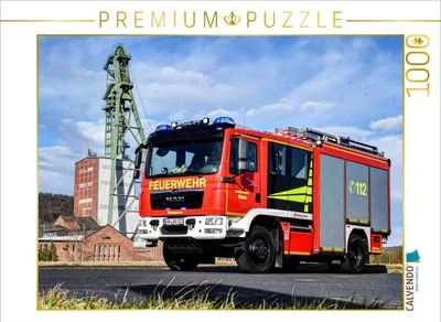 Produktbild von CALVENDO Puzzle Schlingmann HLF 10 - Freiwillige Feuerwehr Merkers | 1000 Teile Lege-Größe 64x48cm Foto-Puzzle für glückliche Stunden