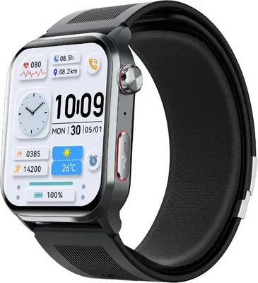 Produktbild von INF Smartwatch mit Aluminiumgehäuse und Silikonarmband 2.10" IPS LCD für Gesundheit und Sport