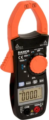 Image de Pince ampèremétrique numérique Bahco Stromzange, 1000A, AC/DC, mesure True RMS