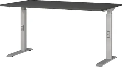 Produktbild von Schreibtisch 140cm, graphit/silber, DUBA-01