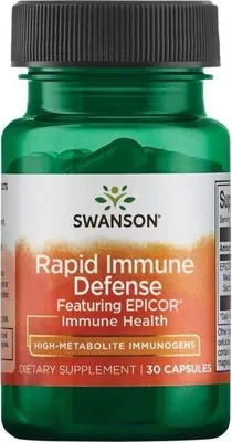 Zdjęcie produktu dla Szybka obrona immunologiczna z EpiCor 500 mg 30 kapsułek Swanson Health Products