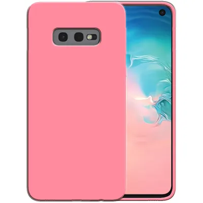 Produktbild von Smartphonica Siliconen hoesje voor Samsung Galaxy S10E case met zachte binnenkant - Roze