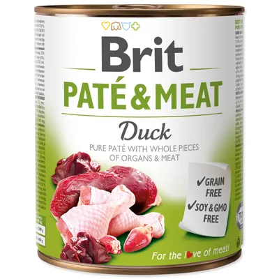 Zdjęcie produktu dla Brit Pate & Meat Dog Duck preserve 800g