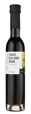 Produktbild von Wajos Tomate-Basilikum Crema – fruchtig-würzige Balsamico-Creme mit italienischen Kräutern, ideal für Salate, Antipasti & mediterrane Küche, 250 ml