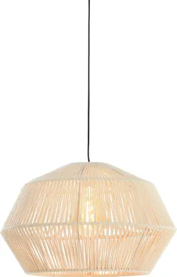 Produktbild von Light & Living - Hängeleuchte Deya - Creme - Ø49cm Hängelampe - Esstischlampe - Wohnzimmerlampe - Schlafzimmerlampe - Wohnzimmer