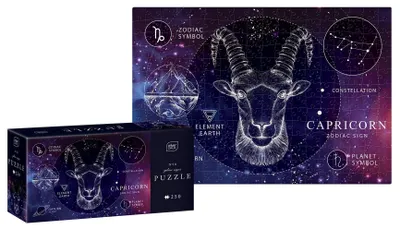 Zdjęcie produktu dla Puzzle 250 znaków zodiaku 10 Koziorożec – nadruk