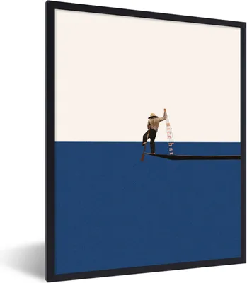 Produktbild von MuchoWow® Gerahmtes Poster Frau - Komplimente - Abstrakt 60x80 cm - Poster mit Schwarzem Bilderrahmen Wandposter Rahmen Foto Bilder - Premium - Wanddeko Wohnzimmer