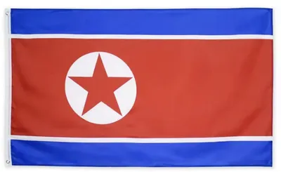 Produktbild von Nordkoreanische Flagge – Flagge von Nordkorea – Ramhongsaek Konghwagukgi – 150/90 cm – Polyester – Landesflagge – Flagge – CHPN