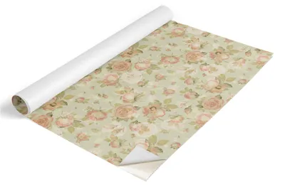 Produktbild von Tulup Möbelfolie - Klebefolie Möbel - Selbstklebende Folie 100x50 cm - Möbelfolie Schrank - Folie für Möbel - Möbelfolie Küche - Wasserdicht - Abwaschbar - Selbstklebend - Luftblasenfrei - Blumenmuster