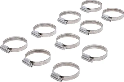 Image de Collier de serrage en acier inoxydable, diamètre 30-45 mm, largeur de la pince 9 mm, pour tuyaux