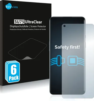 Produktbild von 6x Für OnePlus 9 Schutzfolie Savvies Displayschutz Display Schutz Folie Klar Transparent