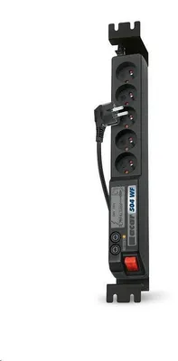 Obrázok produktu pre ACAR 504WF, 5 m, Vnútorný, Plast, Čierna, 5 AC zásuvky/AC zásuviek, 230 V