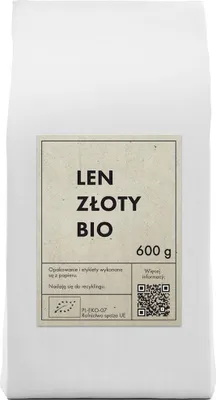 LEN ZŁOTY (SIEMIĘ LNIANE) BIO 600 g - THE PLANET