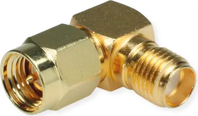 Image de TELEGÄRTNER Connecteur SMA, mâle/femelle, coudé, doré