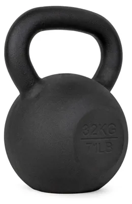 Image de Kettlebell en fonte de 32 kg, idéal pour l'entraînement de la force