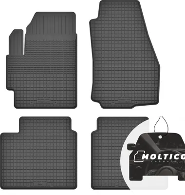 Produktbild von Gummimatten mit Rand Auto Fußmatten Gummi Automatten Passgenau 4-teilig Set - passend für Renault Espace IV 2002-2014