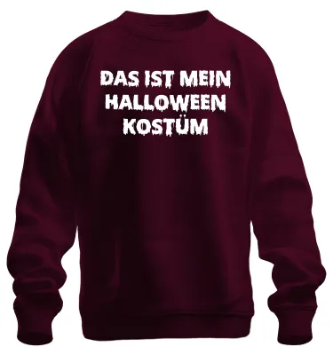 Obrázek produktu pro Tohle je můj halloweenský kostým Vtipná hláška Disguise Scary Uni mikina, vínová, M