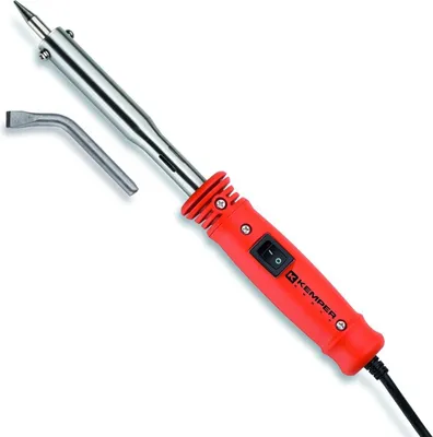 Image de Fer à souder 50W - 230V Livré avec 2 pannes Cuivre diam 5.8 mm coudée et droite KEMPER