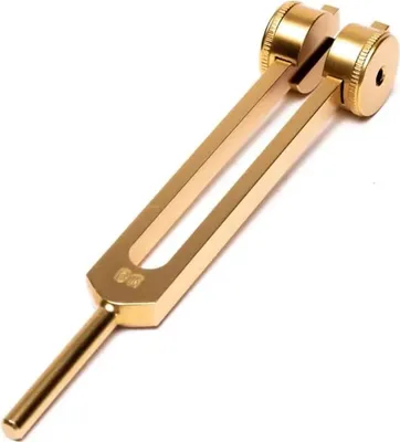 Zdjęcie produktu dla Kamerton średnio-omowy 136,10 Hz Kolor złoty - 11 cm