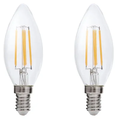 Produktbild von Kobi E14 LED-Lampe Röhre 4W 470lm 3000K warmweiß 2 Stück