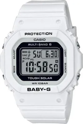 Produktbild von Casio Baby-G Urban Herrenuhr, Weiß, Quarz, 10 ATM Wasserdicht, Solar, Stoßfest