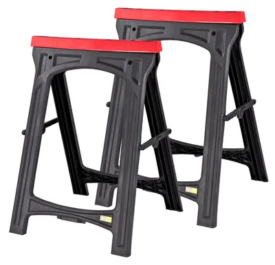 Klappbock DKB150 2er Set Unterstellbock Stützbock Sägebock Arbeitsbock Gerüstbock 2x Böcke Abstellbock Tischbock Kunststoff Bock klappbar 926865 21292 4031765212922 Stabilo-Fachmarkt.de Dema