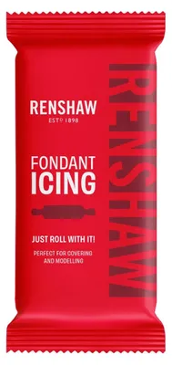 Productafbeelding van Renshaw Zuckerpasta, fondant voor taarten - robijnrood, 250 g (1 stuk)