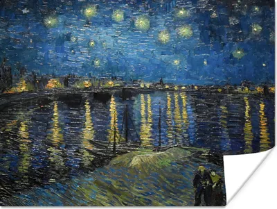Produktbild von MuchoWow® Poster Van Gogh - Brücke - Alte Meister 120x90 cm - Wandbild