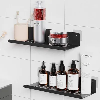 Produktbild von Unyqoos Badezimmerregal aus rostfreiem Stahl ohne Bohren für Dusche und Küche, vielseitig und elegant