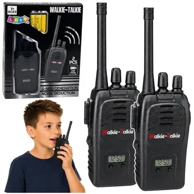 Zdjęcie produktu dla Walkie Talkie USB z redukcją szumów, czarny, zasięg 200 m