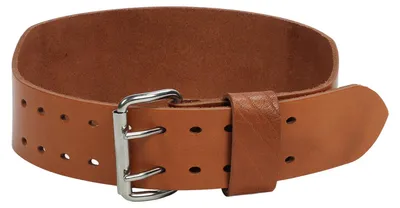 Image de Ceinture d'haltérophilie, cuir monocouche, double boucle, soutien dorsal pour la force, pour hommes et femmes, musculation, M