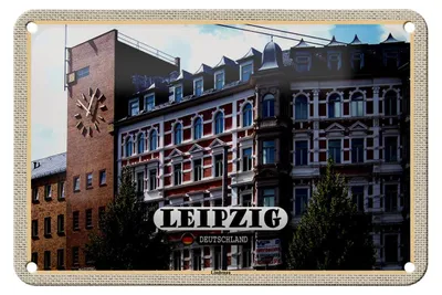 Produktbild von Blechschild Städte Leipzig Lindenau Architektur 18x12cm Dekoration