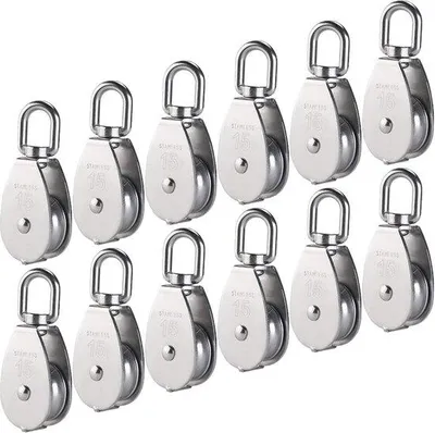 Produktbild von Famanu Katrollen Set 12-teilig aus Edelstahl - M15