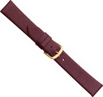 Produktbild von Uhrenarmband Leder glatt und ohne Naht Bordeaux Herzog 20516G, Stegbreite:12mm